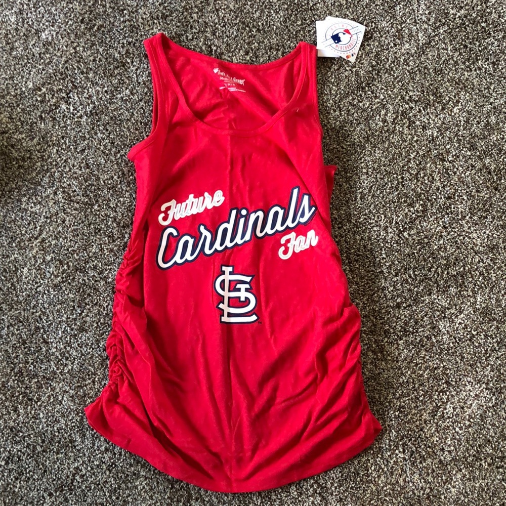 NWT Cardinals fan maternity tank
